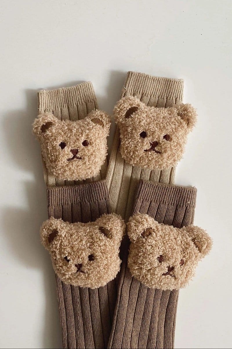 Cozy Crew Club bear knee socks for babies and toddlers