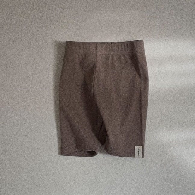 Digreen Shorts Unisex Summer Cotton Legging Shorts (Brown)