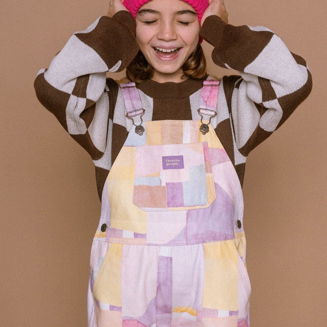 Favorite People Dungarees Kids 'Elmer' Dungarees (Pink)