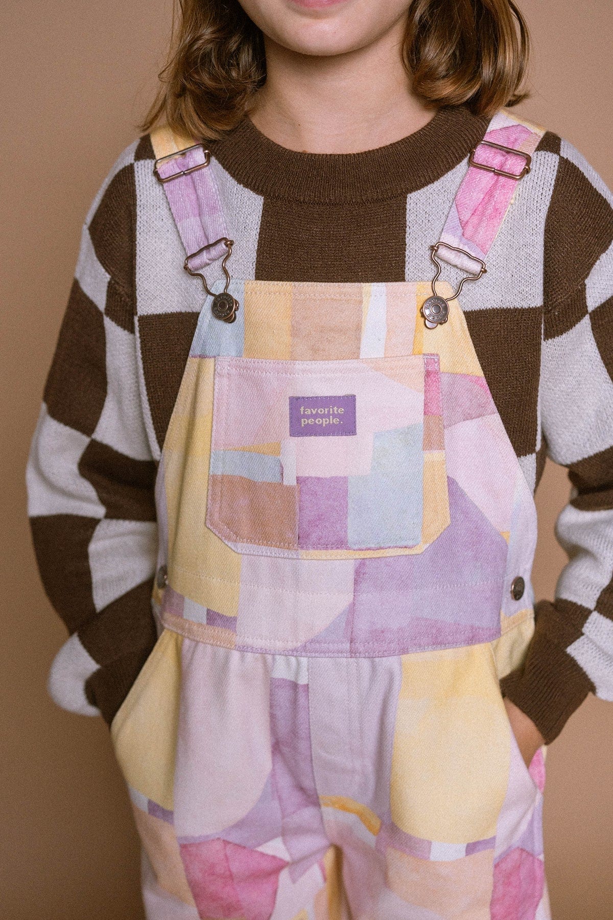 Favorite People Dungarees Kids 'Elmer' Dungarees (Pink)