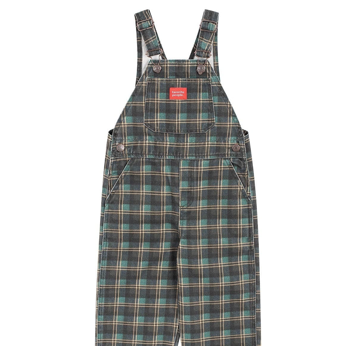 Favorite People Dungarees Kids 'Little Prince' Check Dungarees