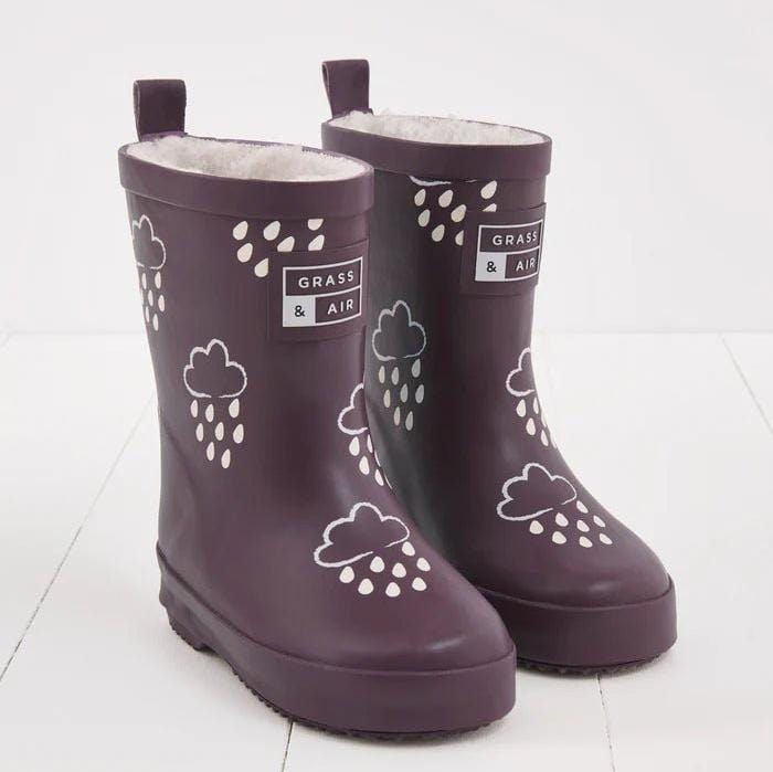 Grass & Air Wellie Boots Grass & Air Kids Colour Changing Wellies (Amethyst Purple)