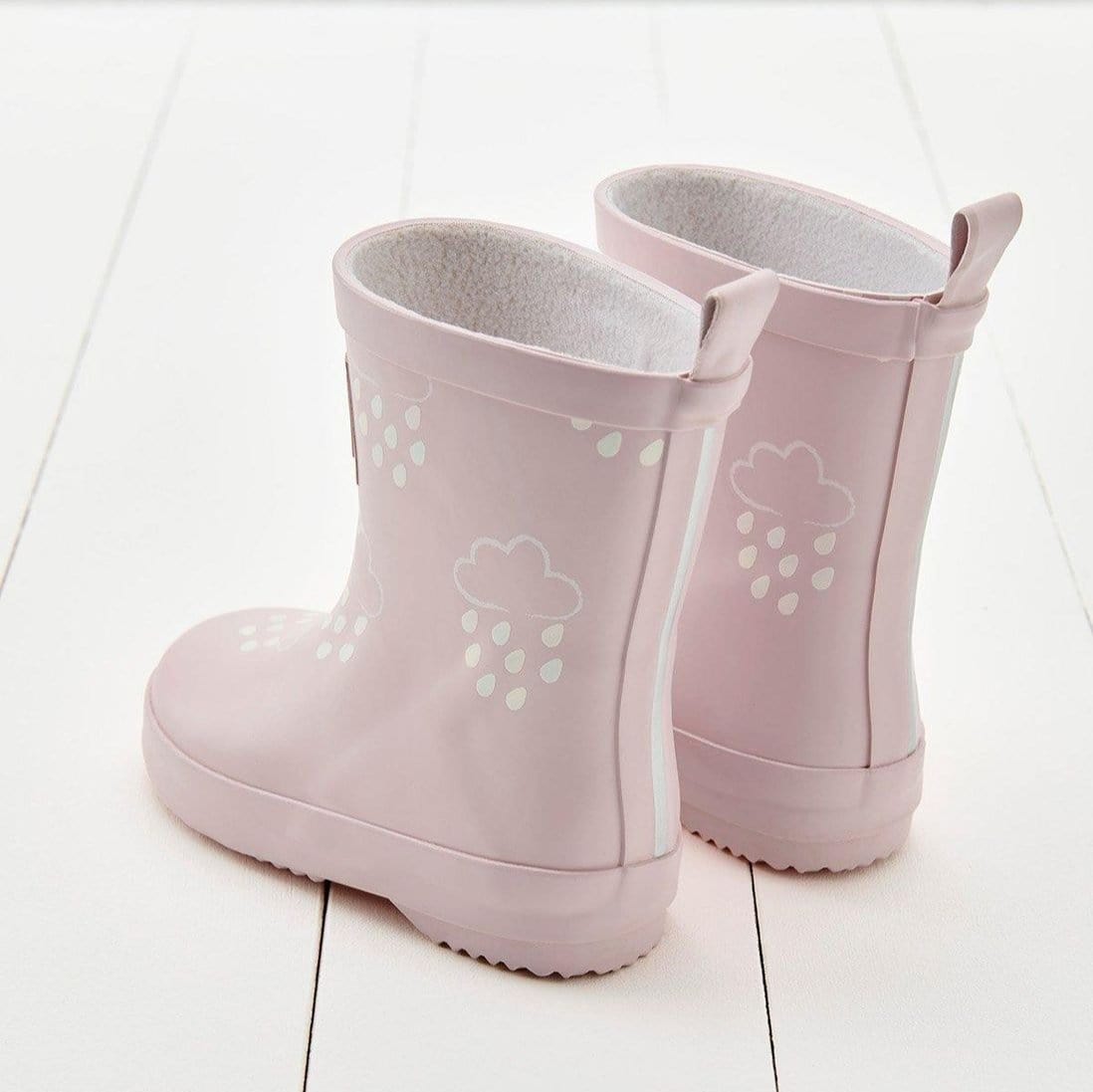 Grass Air Pink Colour Changing Wellies Girls Rain Boots