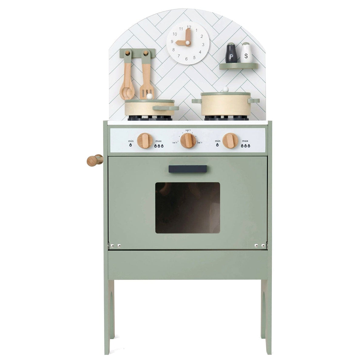 Hooga Playroom Play Kitchen Hooga Playroom Wooden Play Kitchen - Mint