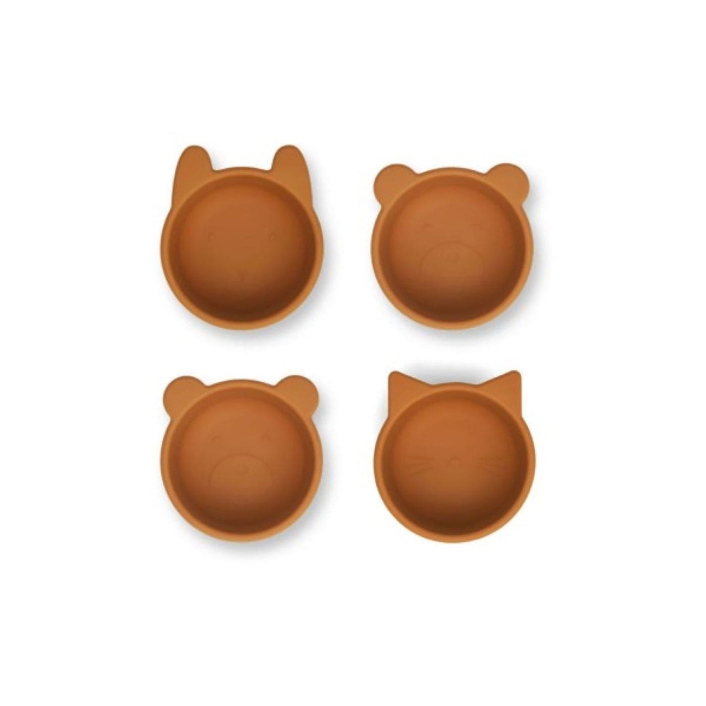 Liewood 4 Pack Bowls Liewood Malene Silicone Bowls 4-Pack (Mustard)