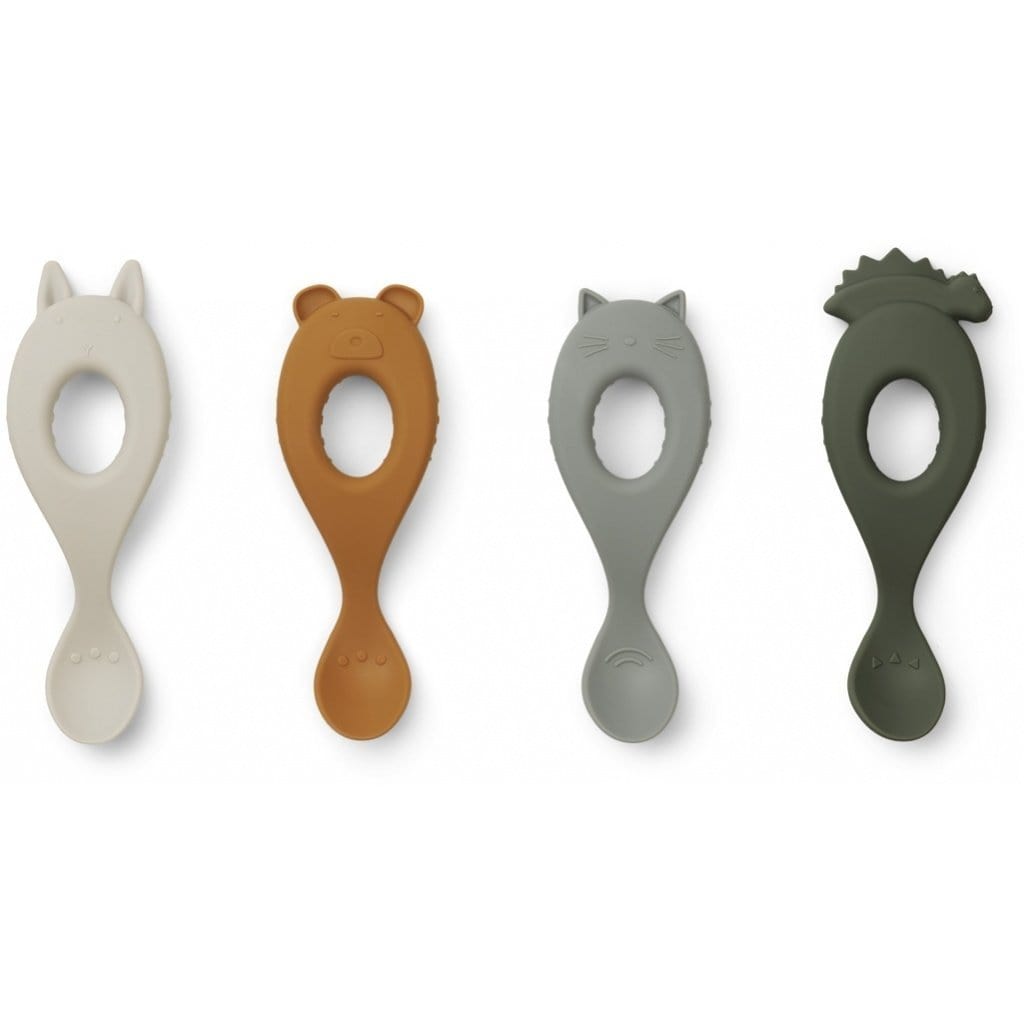 Liewood Forks Liewood Liva Spoon 4-pack (Hunter Green Mix)