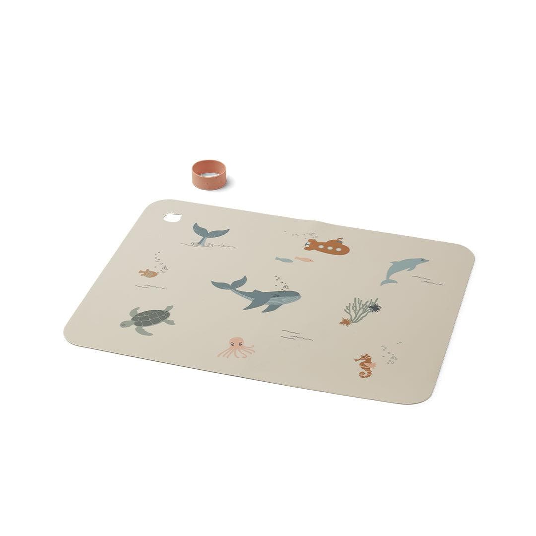Liewood Lunch Box Liewood Jude Placemat (Sea Creature/ Sandy)
