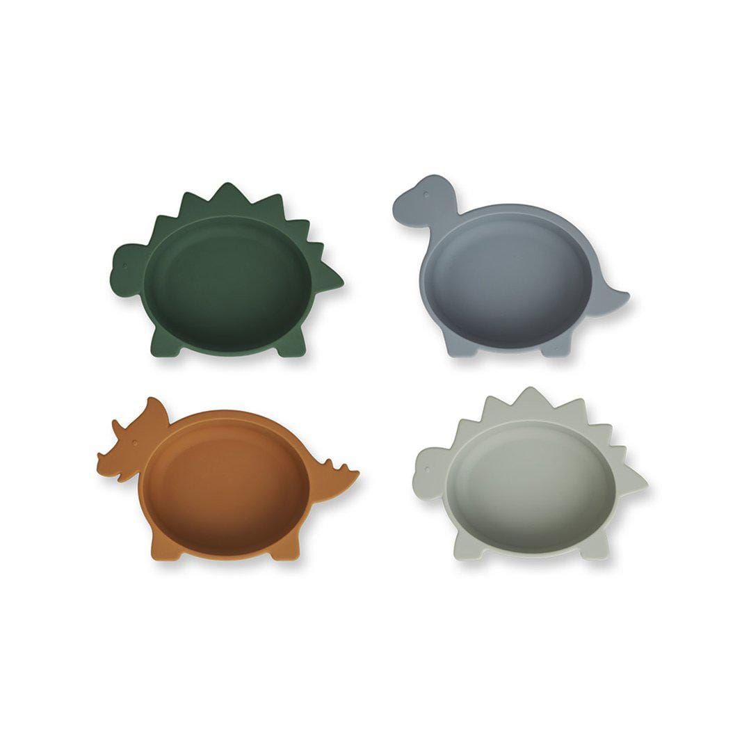 Liewood Sippy Cup Liewood Iggy Dino Silicone Bowls (Blue Multi Mix)