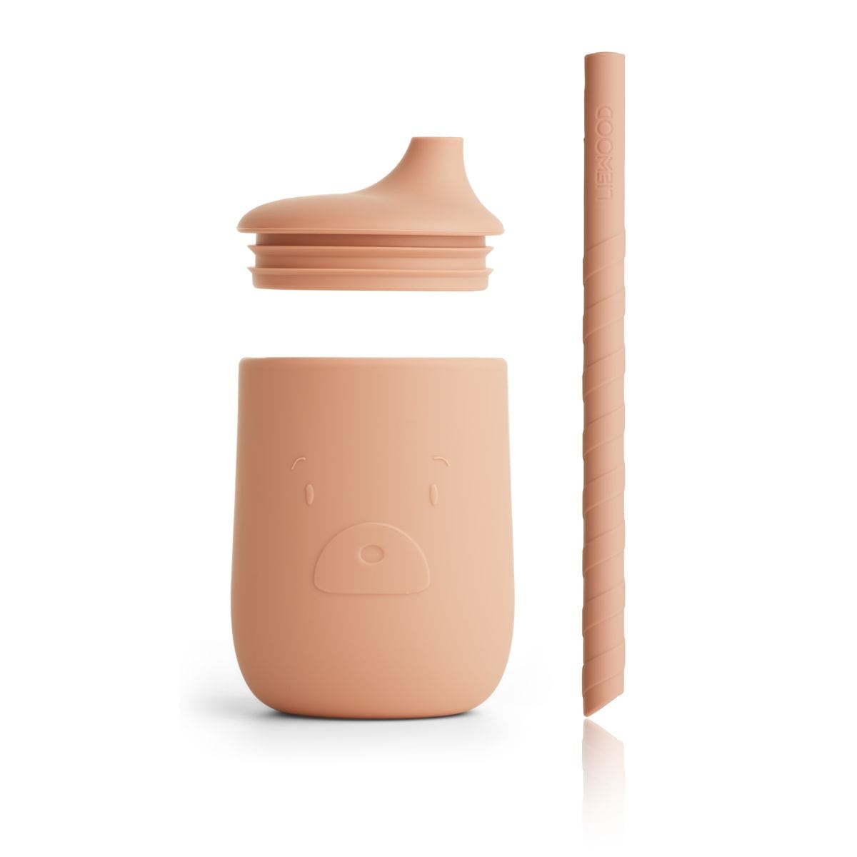 Liewood Sippy Cup Liewood Mr Bear Ellis Straw Sippy Cup (Tuscany Rose)