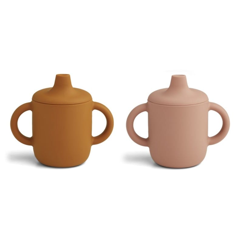 Liewood Sippy Cup Liewood Neil Sippy Cup 2-Pack (Rose/Mustard)
