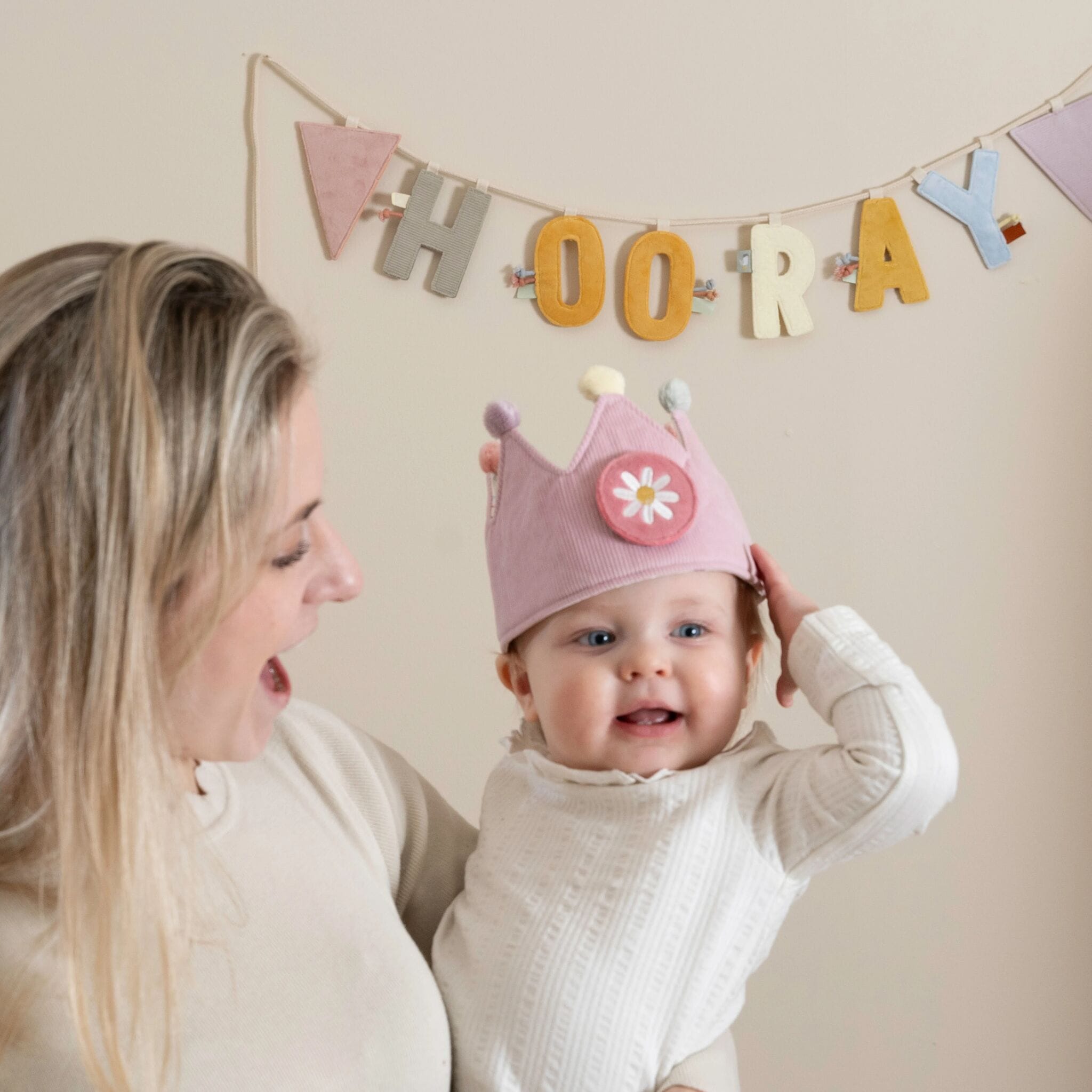 Little Dutch Birthday Crown Little Dutch Birthday Crown with Numbers  - Pink