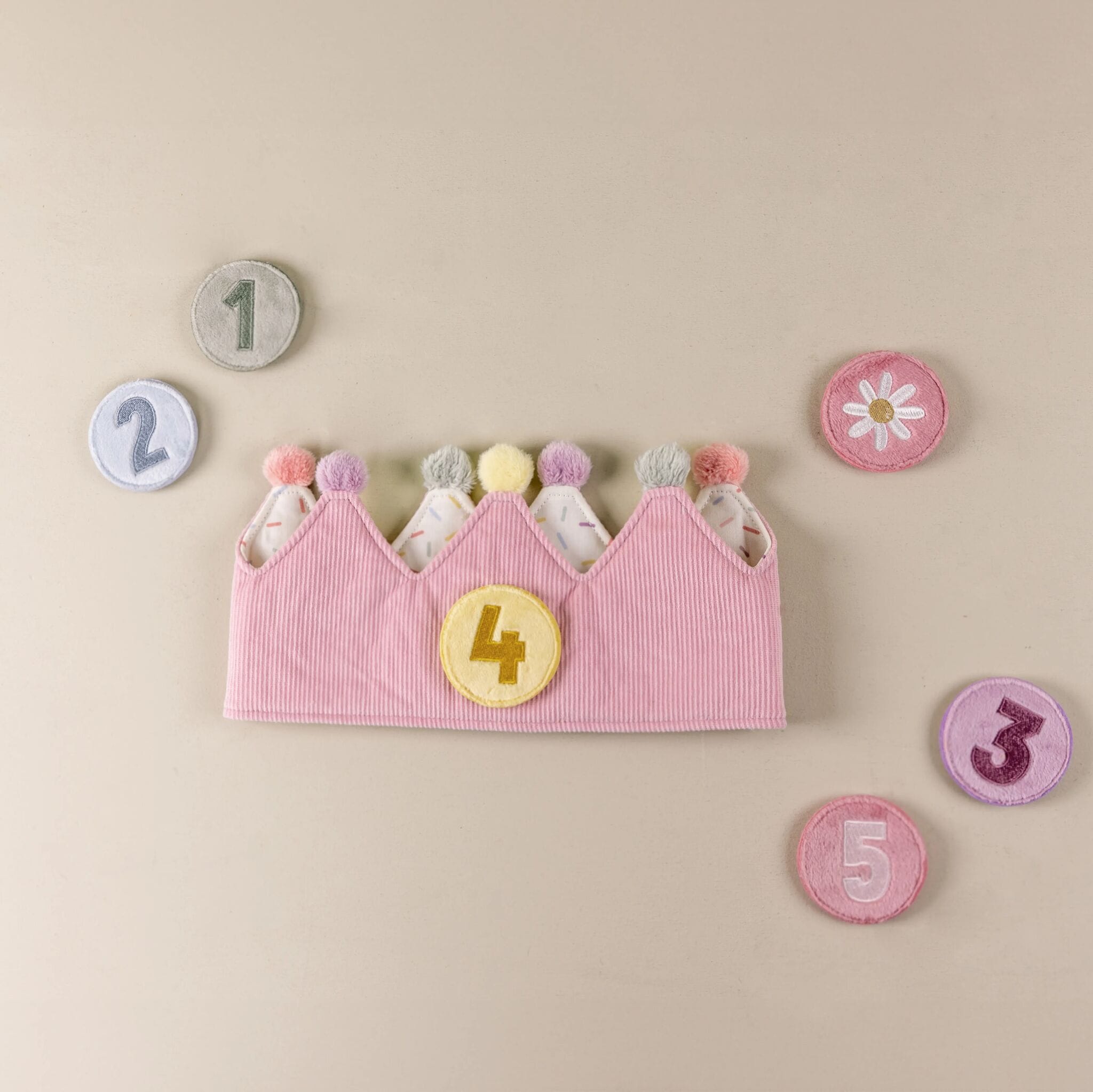 Little Dutch Birthday Crown Little Dutch Birthday Crown with Numbers  - Pink