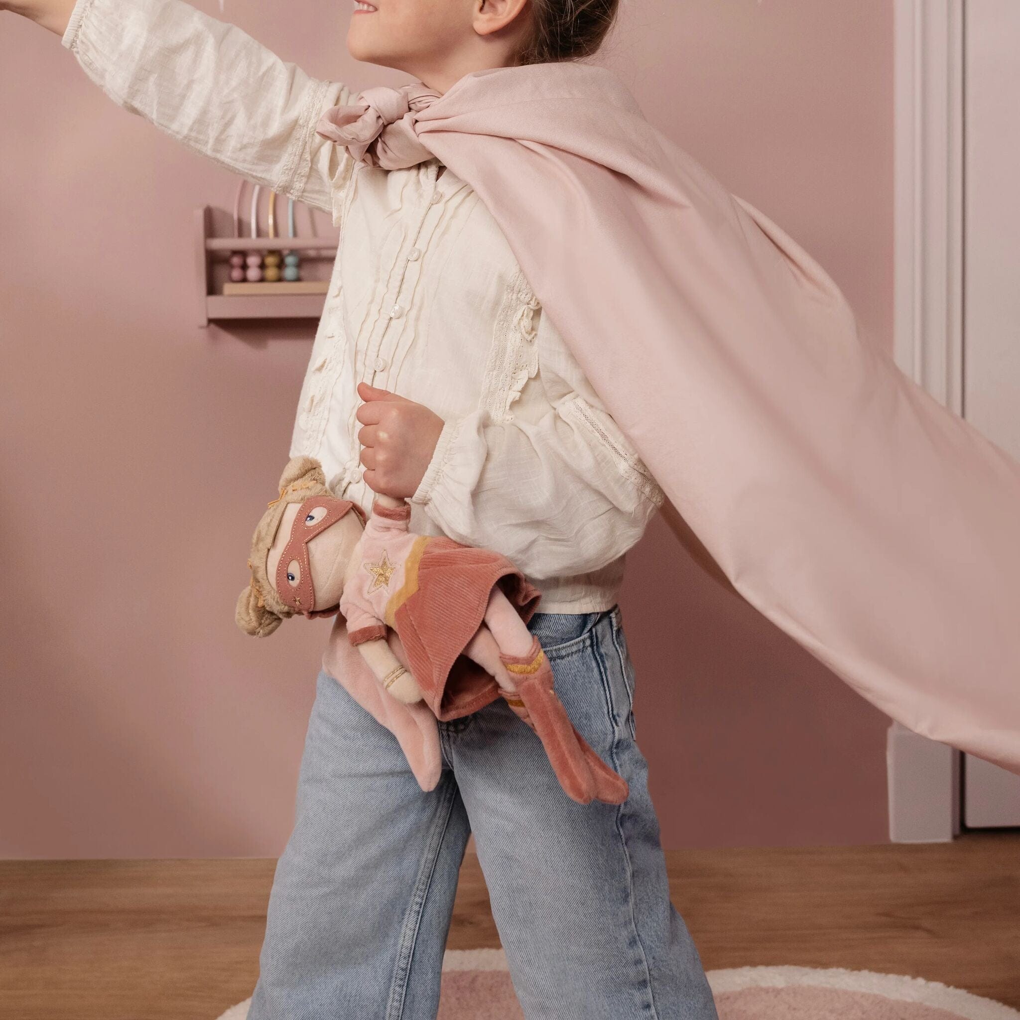 Little Dutch Doll Little Dutch Cuddle Doll - Superhero Rosa (35 cm)