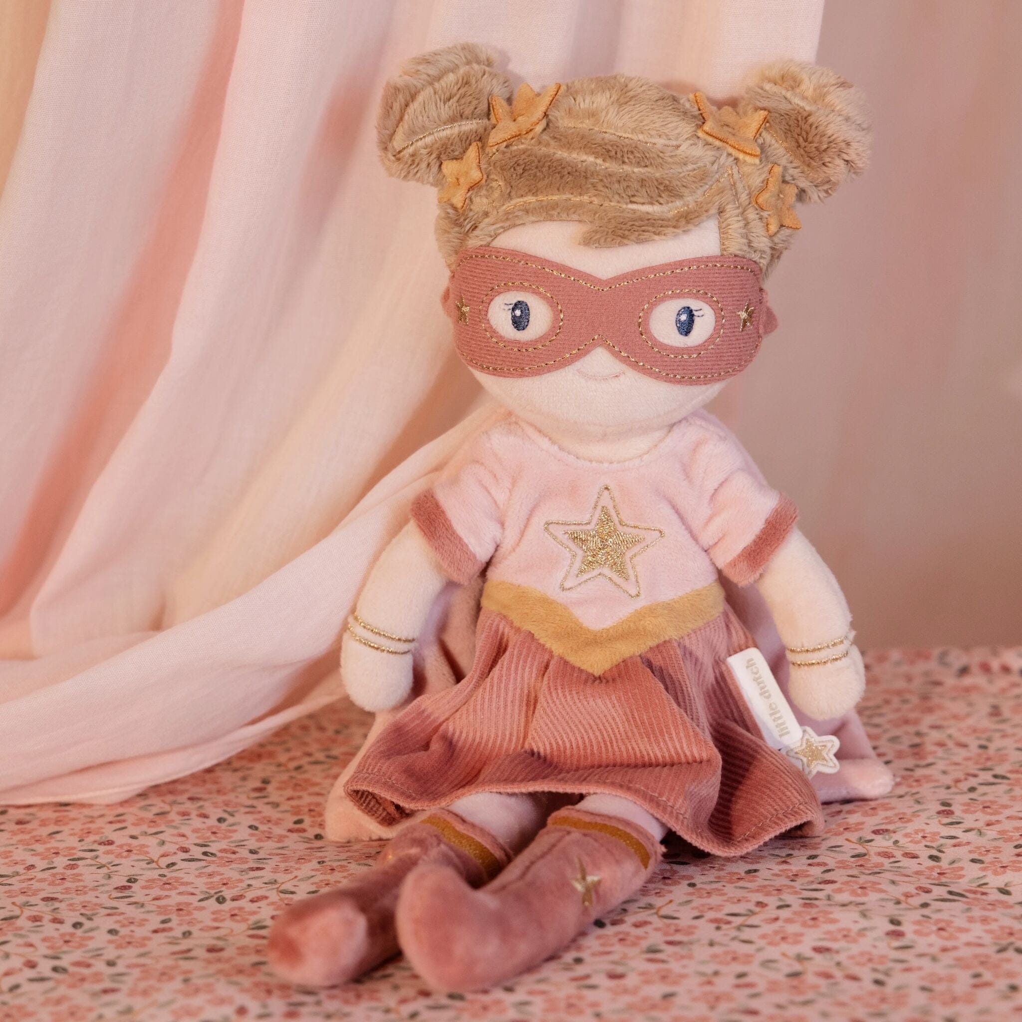 Little Dutch Doll Little Dutch Cuddle Doll - Superhero Rosa (35 cm)