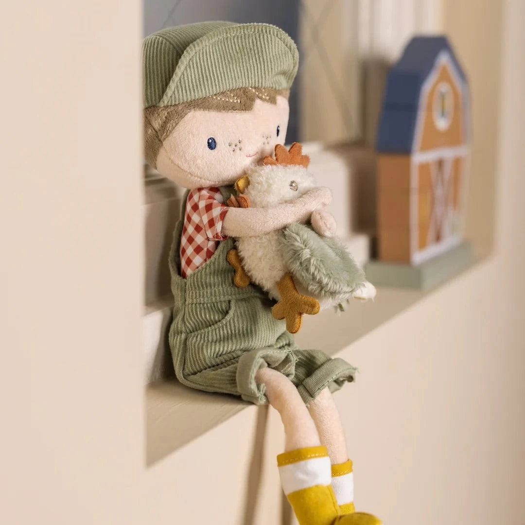 Little Dutch Doll Little Dutch Farmer Jim With Chicken Cuddle Doll (35 cm)