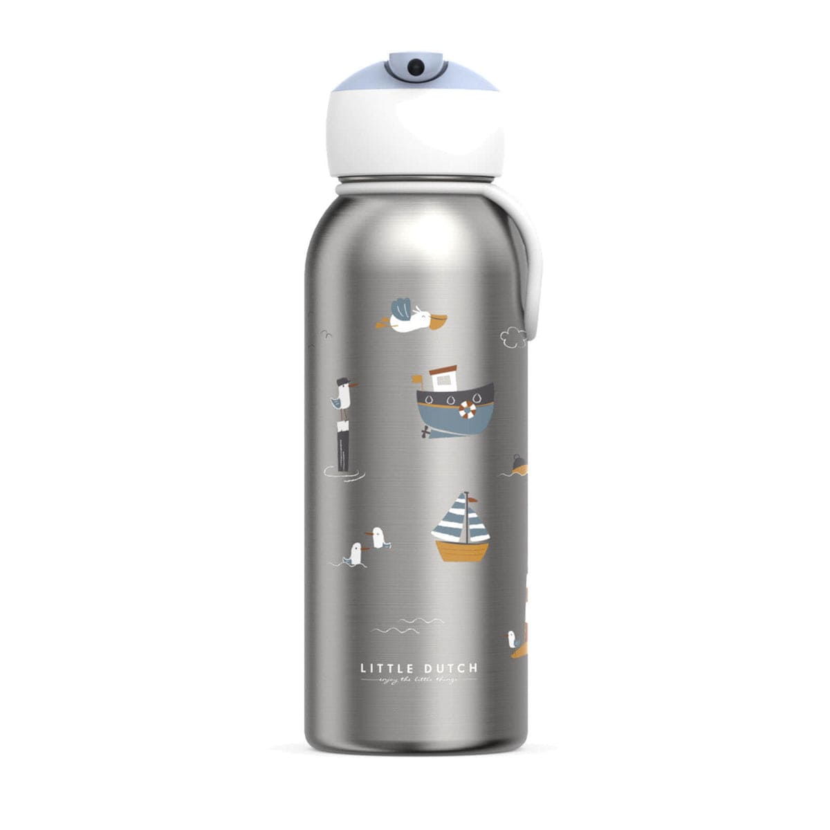 Little Dutch Drink Bottle Little Dutch x Mepal Insulated Water Bottle 350ml  (Sailors Bay)