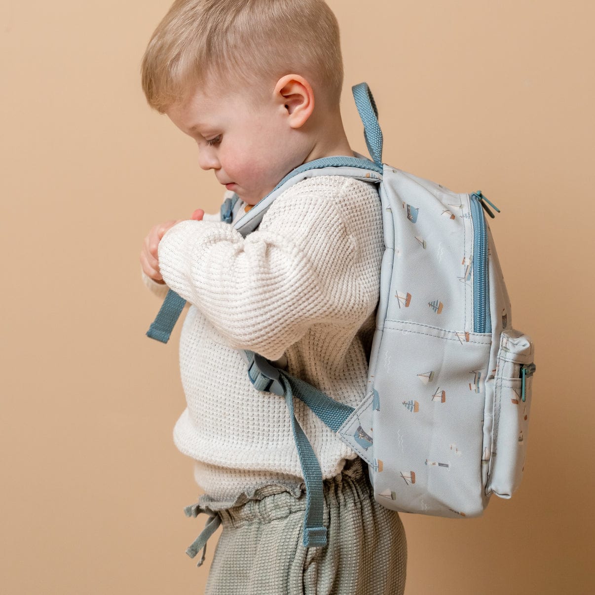 Kids Blue Backpack Sailors Bay Little Dutch