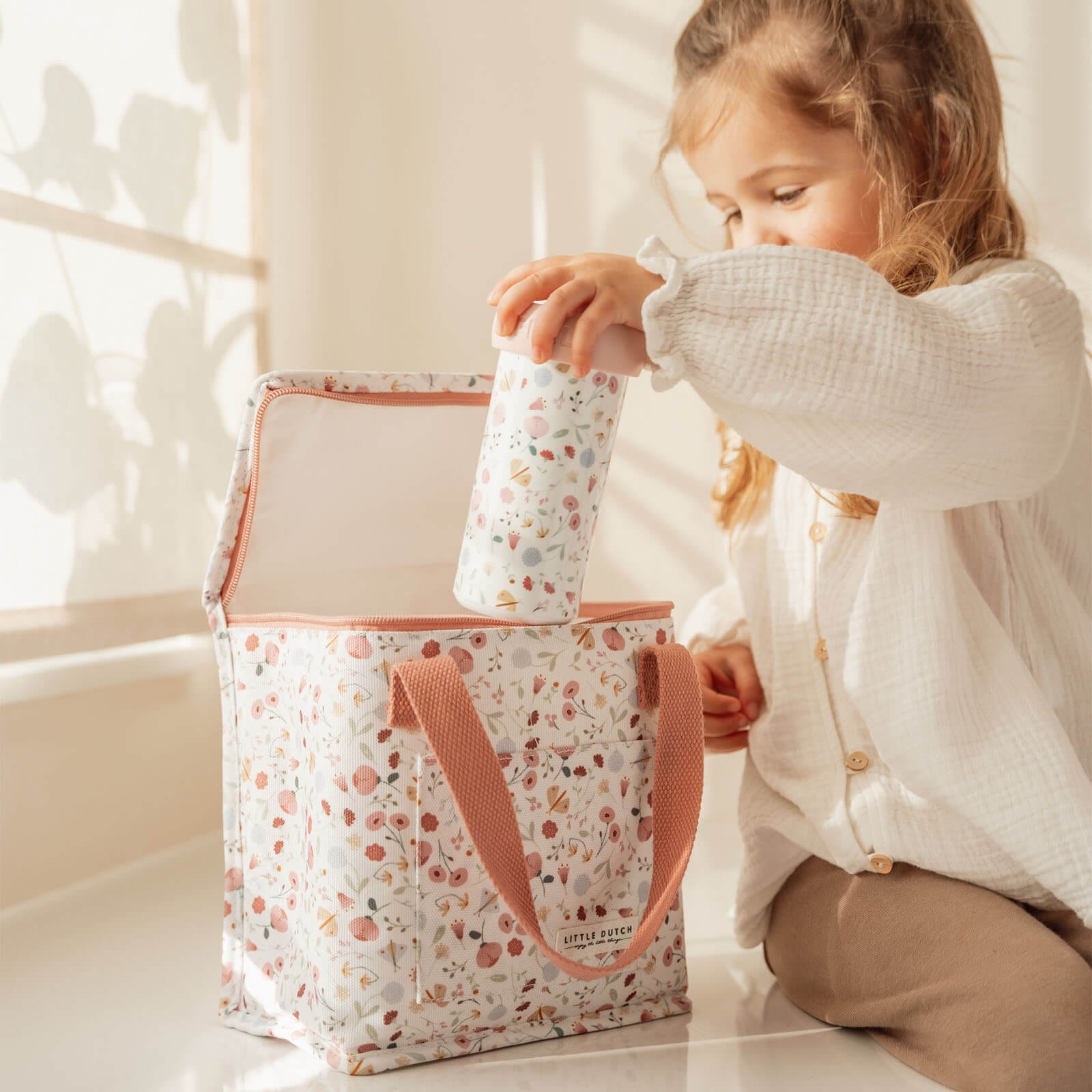 Little Dutch Lunch Box Little Dutch Insulated Cooler Lunch Bag - Flowers & Butterflies