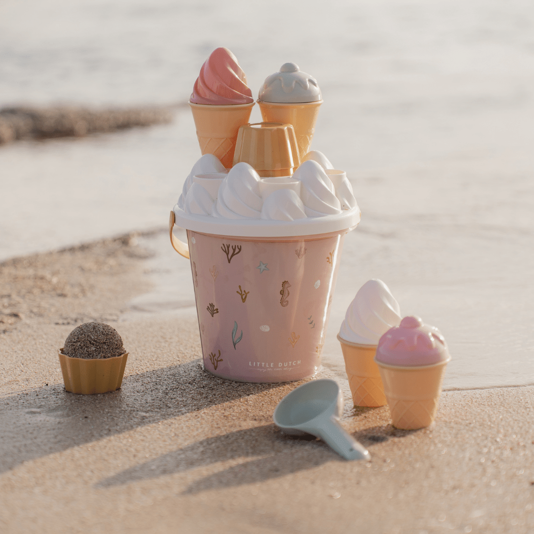 Little Dutch Sand Play Set Little Dutch Ice Cream Bucket & Spade Set - Pink
