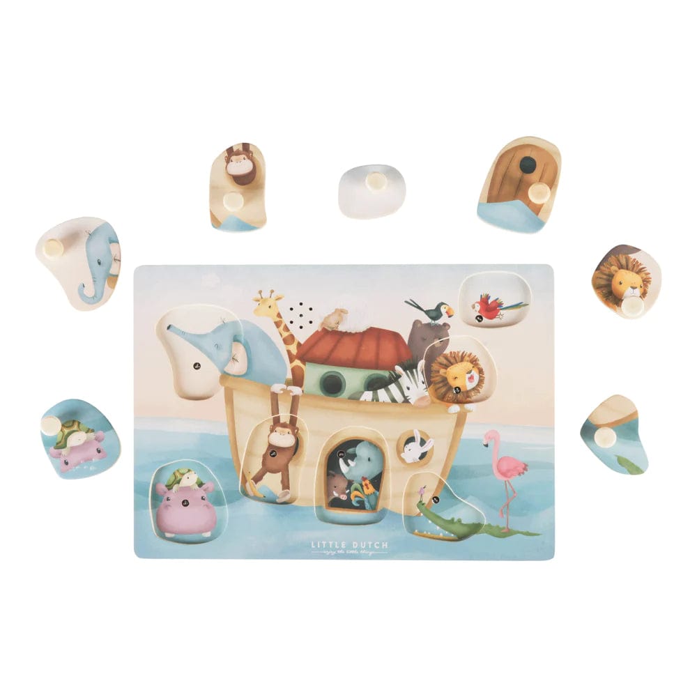 Little Dutch Sounds Puzzle Little Dutch Noah's Ark Wooden Sound Puzzle