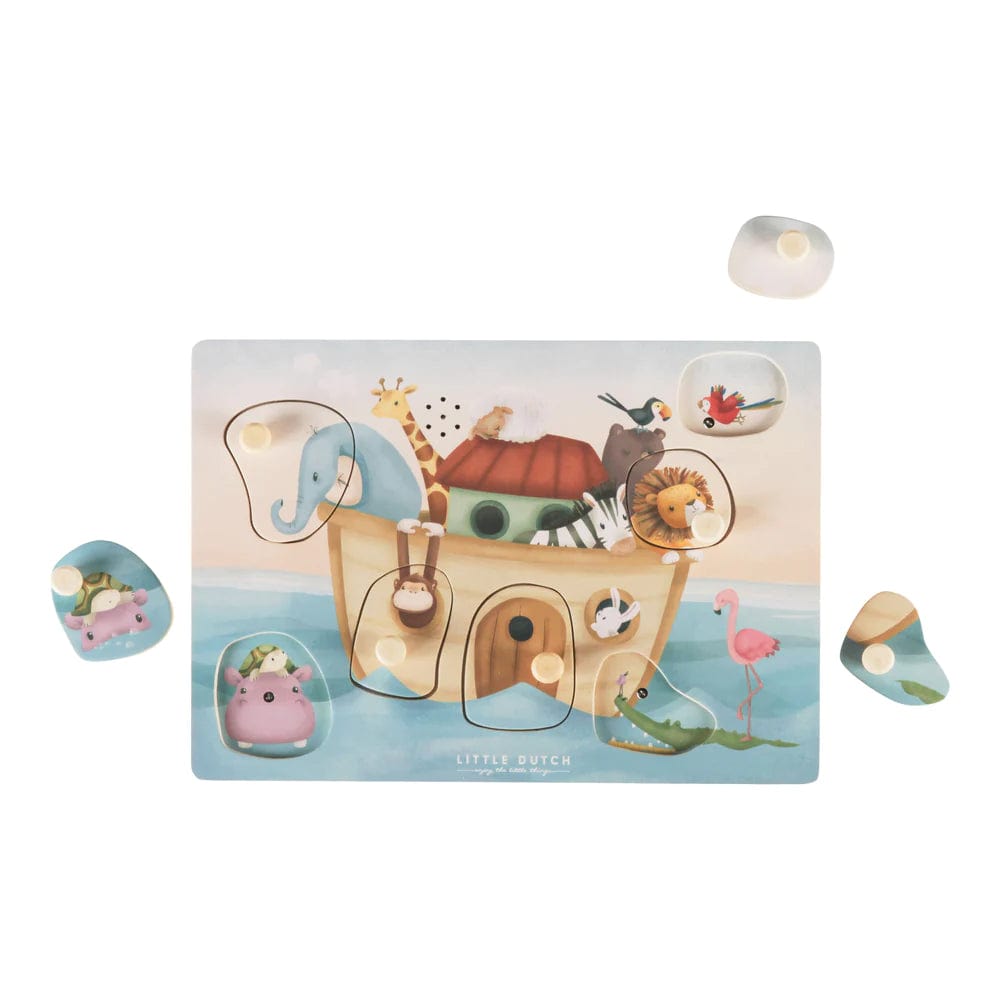 Little Dutch Sounds Puzzle Little Dutch Noah's Ark Wooden Sound Puzzle