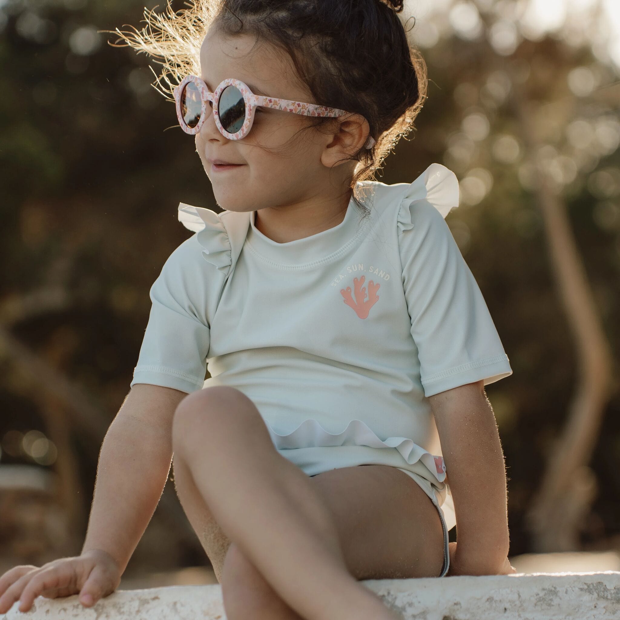 Little Dutch Sunglasses Little Dutch Sunglasses Round - Ocean Dreams Pink