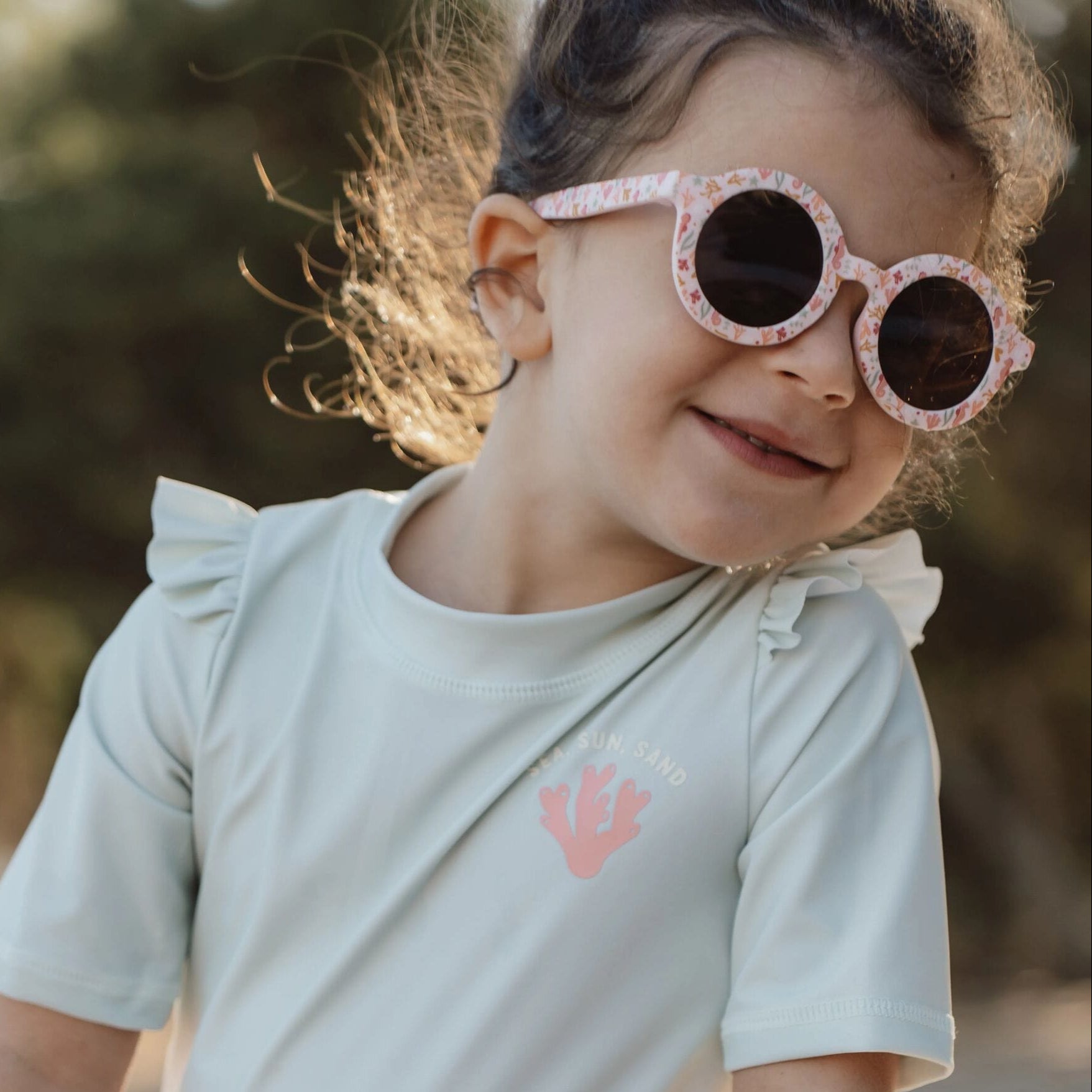 Little Dutch Sunglasses Little Dutch Sunglasses Round - Ocean Dreams Pink