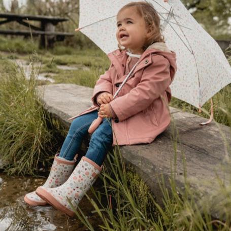 Little Dutch Sunsuit Little Dutch Wellies Rainboots (Flowers & Butterflies)