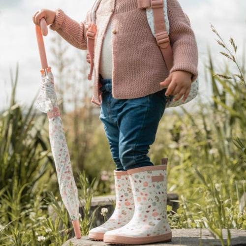 Little Dutch Sunsuit Little Dutch Wellies Rainboots (Flowers & Butterflies)