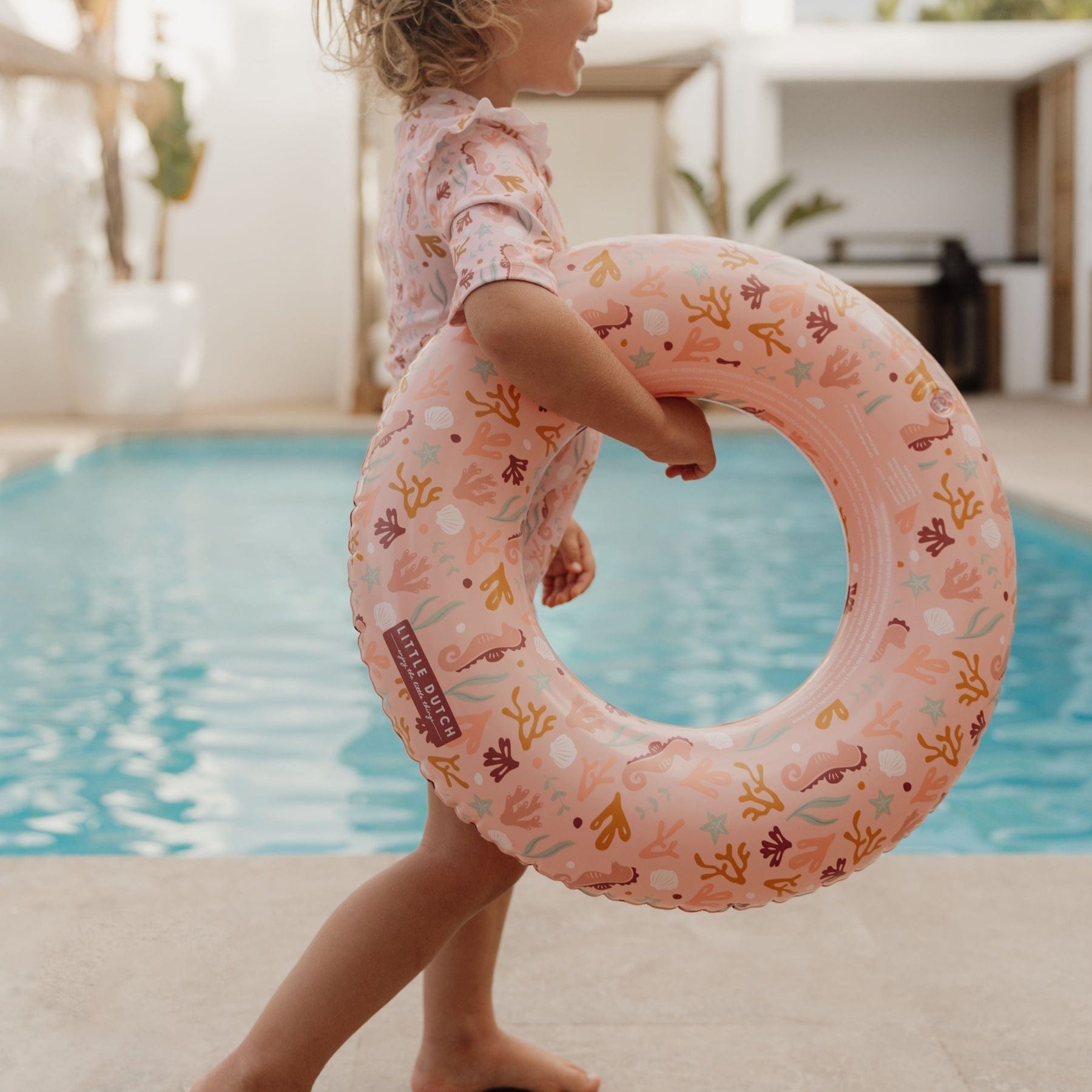 Little Dutch Swim Ring Little Dutch Childrens Inflatable Swim Ring (Ocean Dreams Pink)