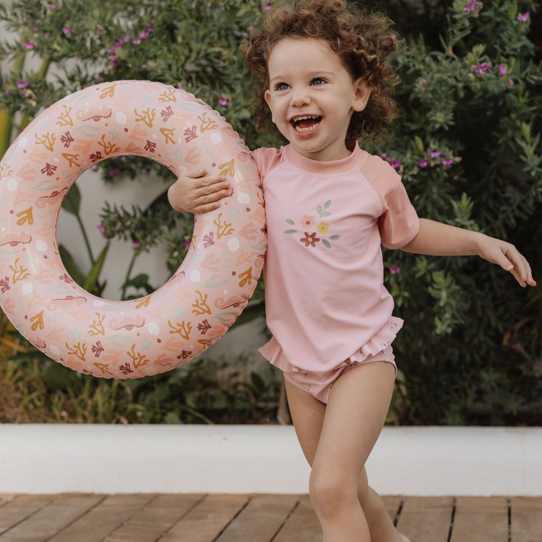 Little Dutch Swim Ring Little Dutch Childrens Inflatable Swim Ring (Ocean Dreams Pink)