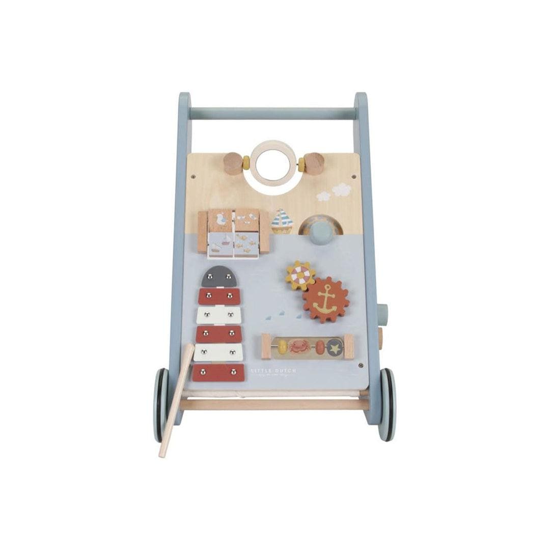 Little Dutch Baby Walker / Block Trolley in Ocean – Scandiborn