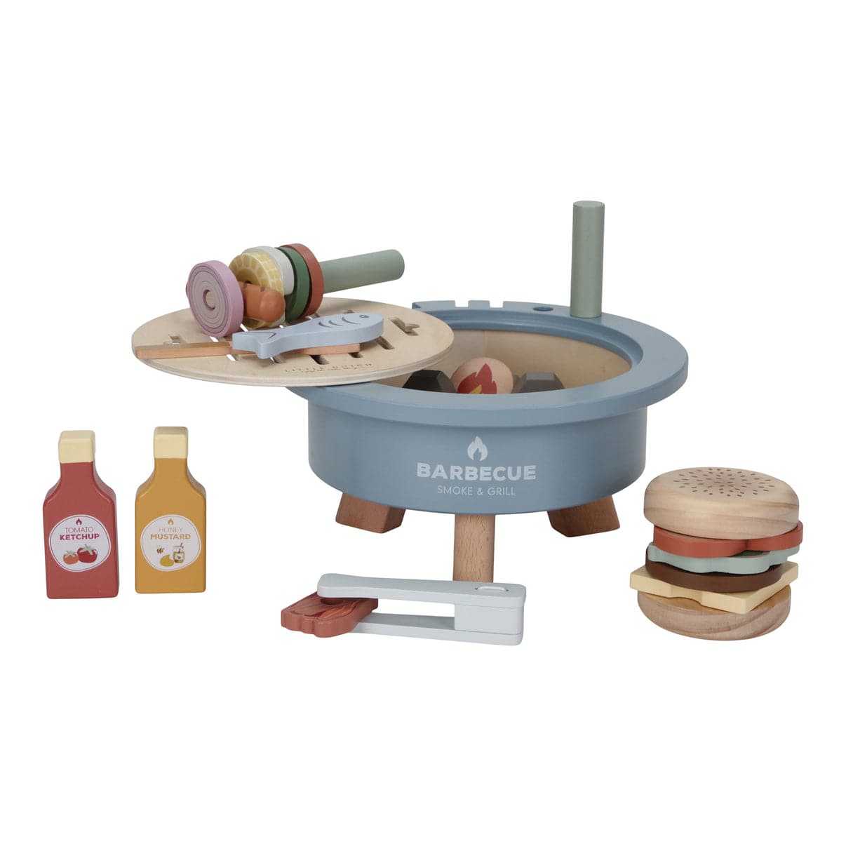 Little Dutch Wooden Toy Barbecue Little Dutch Wooden Toy Barbecue Playset