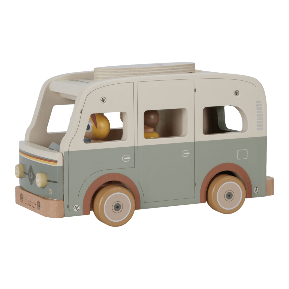 Little Dutch Wooden Toy Campervan Little Dutch Wooden Vintage Campervan Vehicle with Peg Dolls