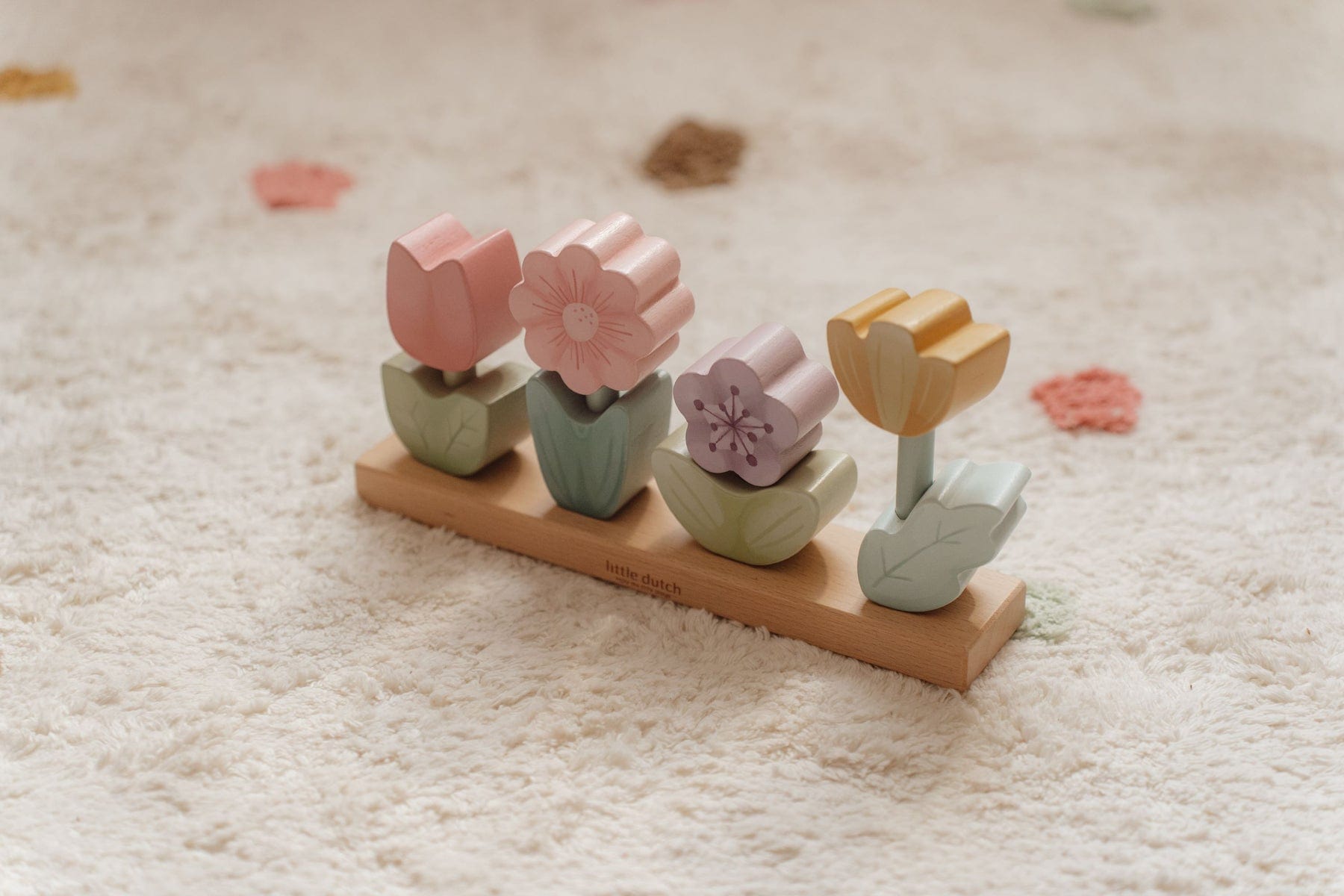 Little Dutch Wooden toy Little Dutch Flower Stacking Puzzle (Fairy Garden)