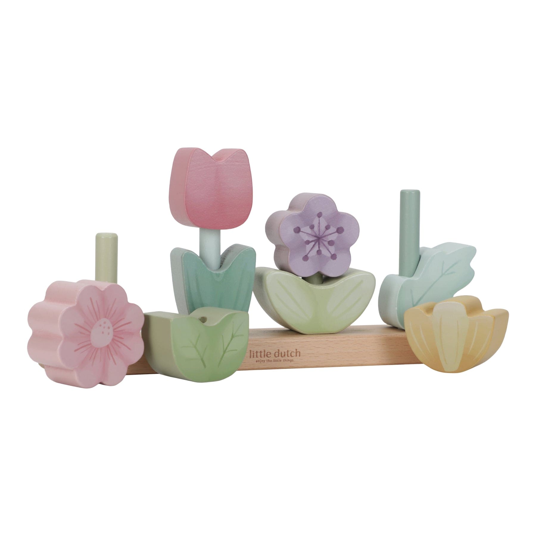 Little Dutch Wooden toy Little Dutch Flower Stacking Puzzle (Fairy Garden)