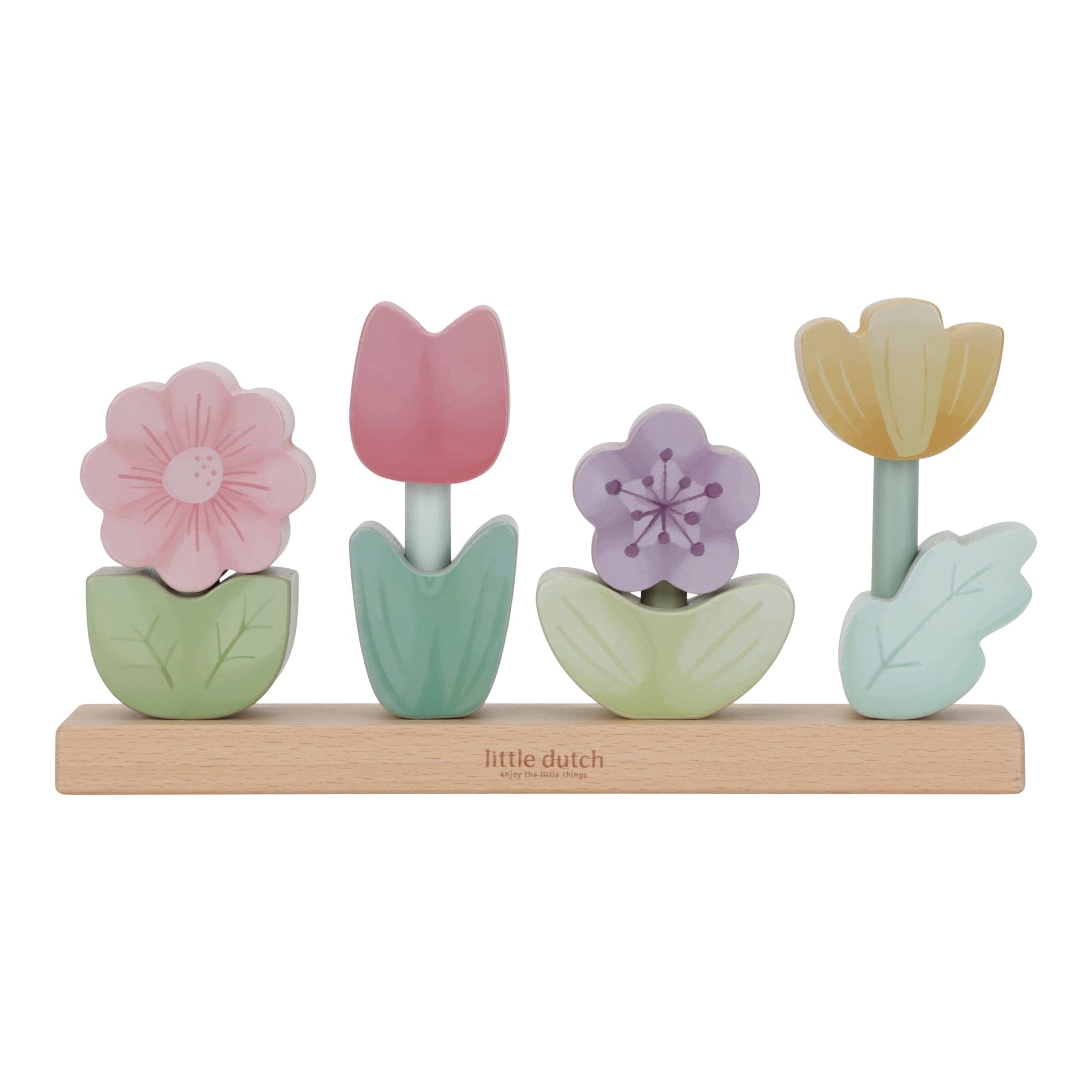 Little Dutch Wooden toy Little Dutch Flower Stacking Puzzle (Fairy Garden)