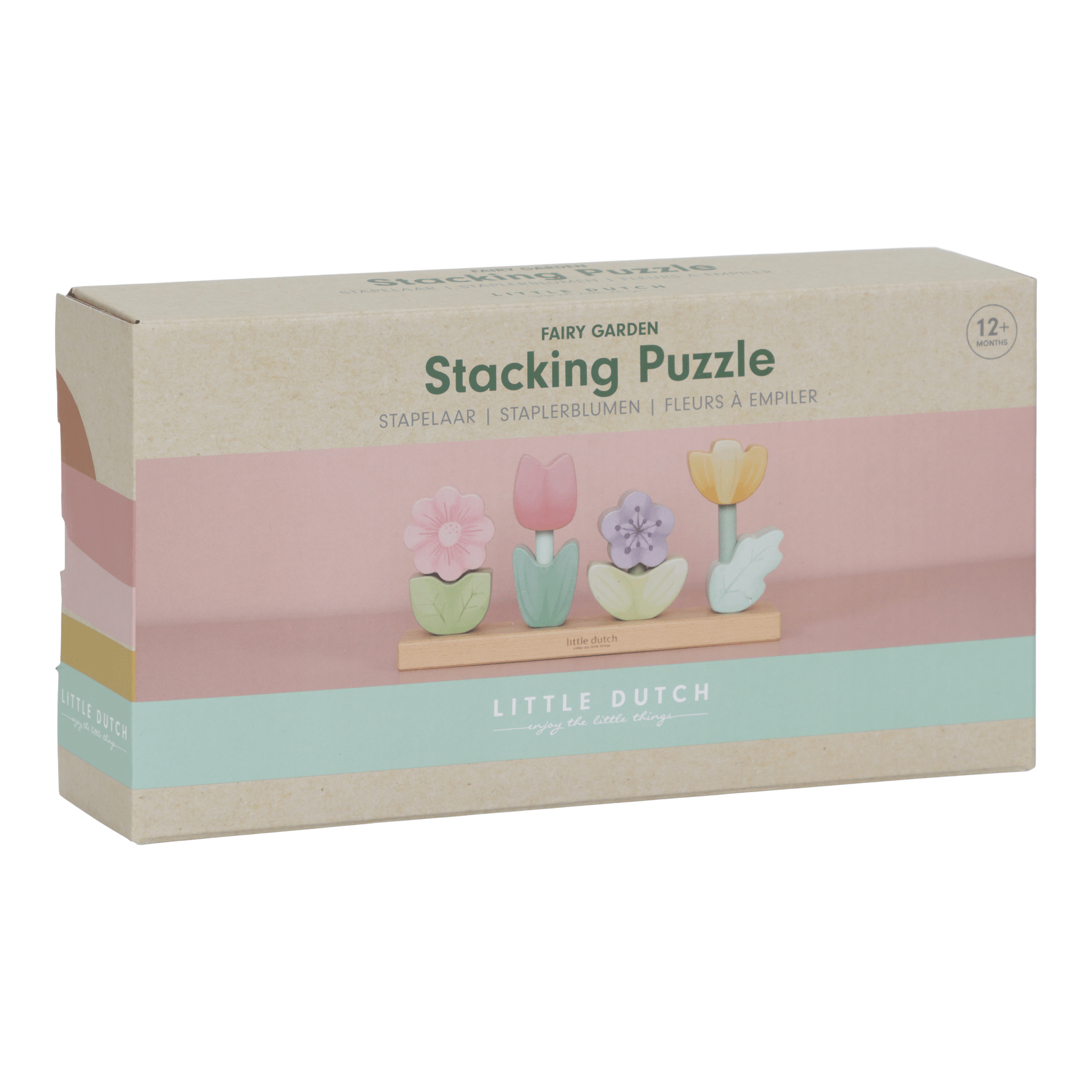 Little Dutch Wooden toy Little Dutch Flower Stacking Puzzle (Fairy Garden)