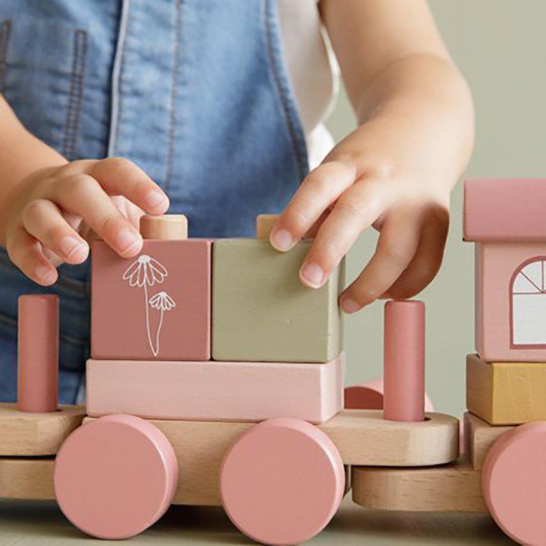 Little Dutch Wooden toy Little Dutch Stacking Train (Wild Flowers)