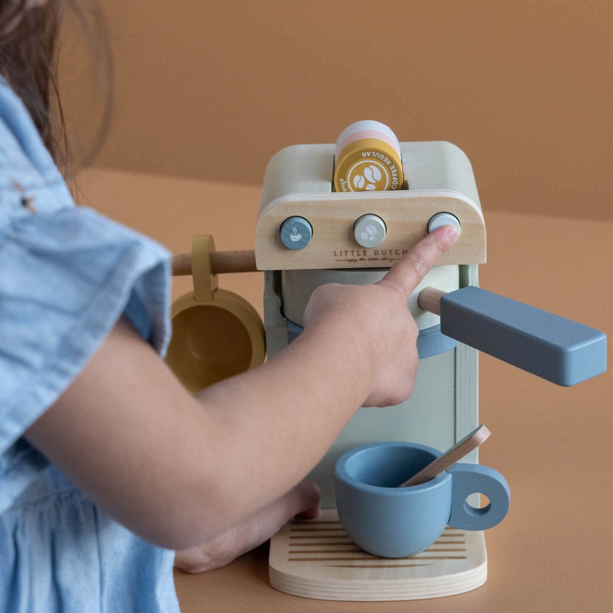 Little Dutch Wooden toy Little Dutch Wooden Coffee Machine Playset
