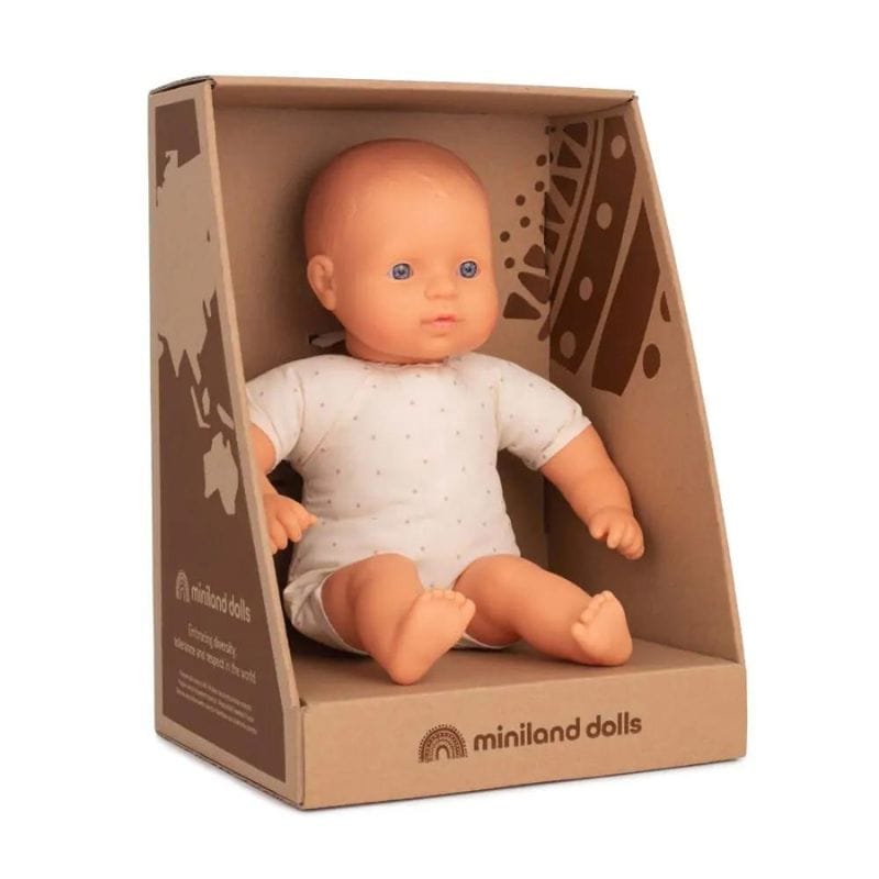 Miniland Baby Doll Miniland Soft Body Baby Doll - Caucasian 32cm