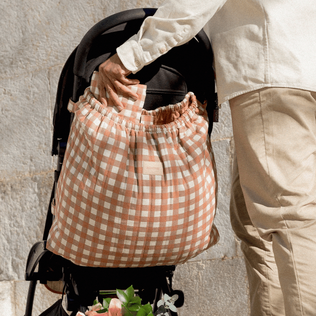 Storage bag top for stroller