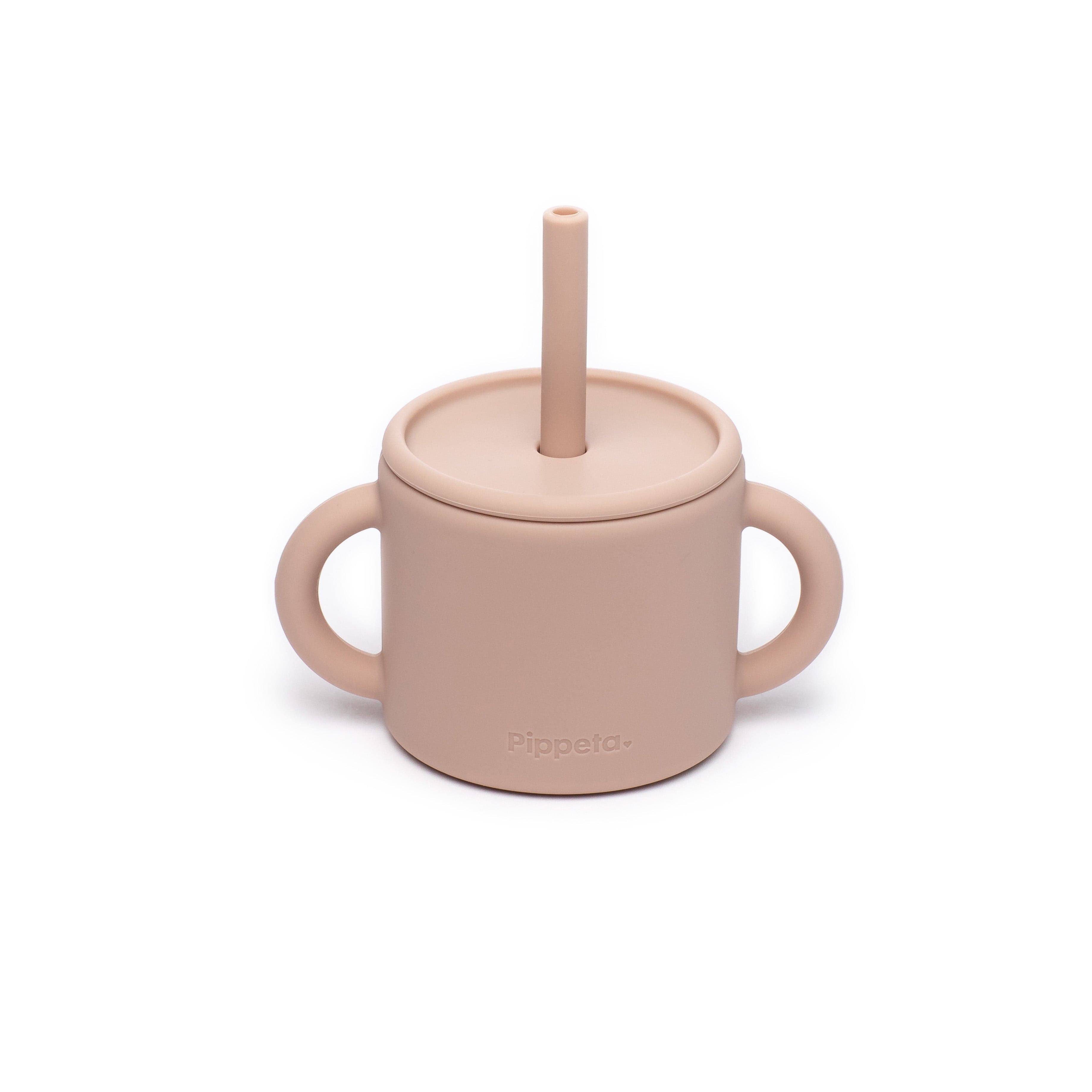 Pippeta Tableware Silicone Cup & Straw (Ash Rose)