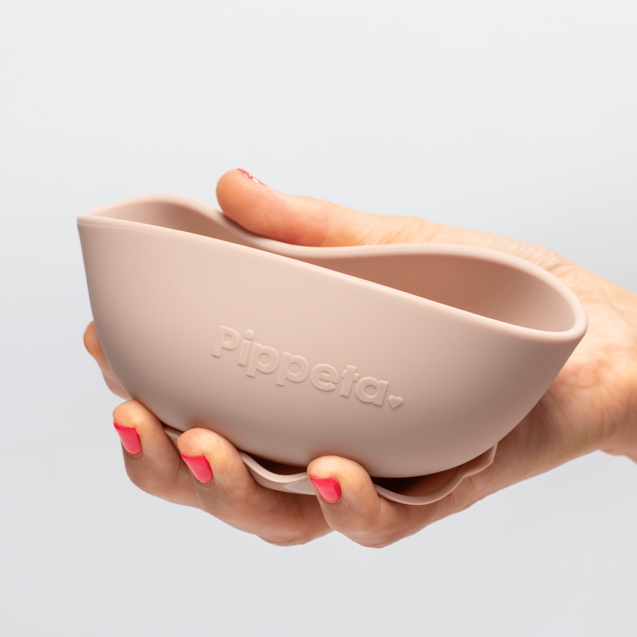Pippeta Weaning Bowl Silicone Suction Bowl (Ash Rose)
