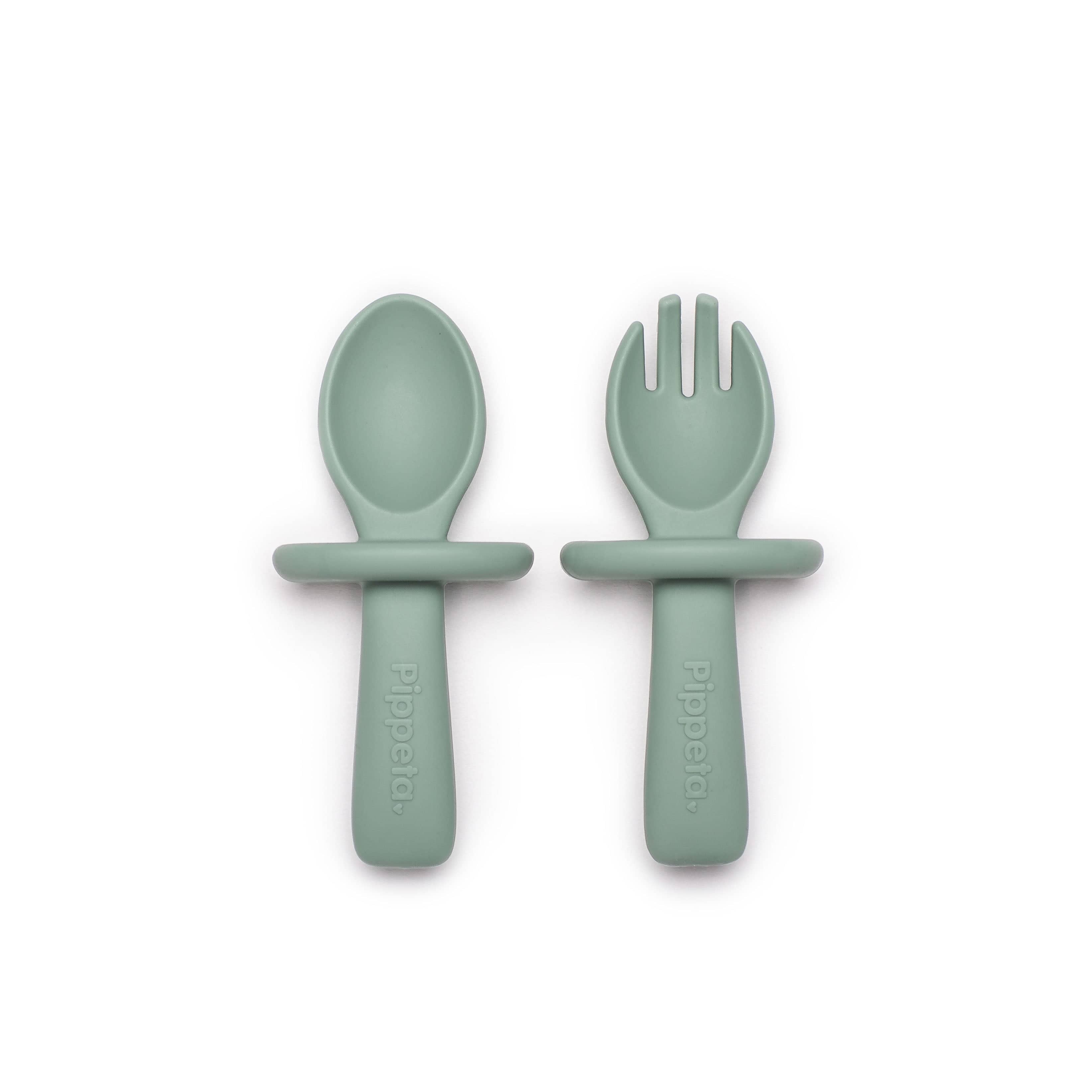 Pippeta Weaning My First Spoon & Fork (Meadow Green)