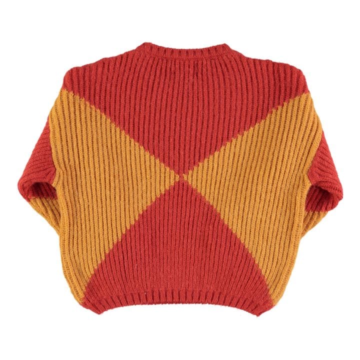 Piupiuchick Skirt Piupiuchick Knitted Sweater (Red & Orange)