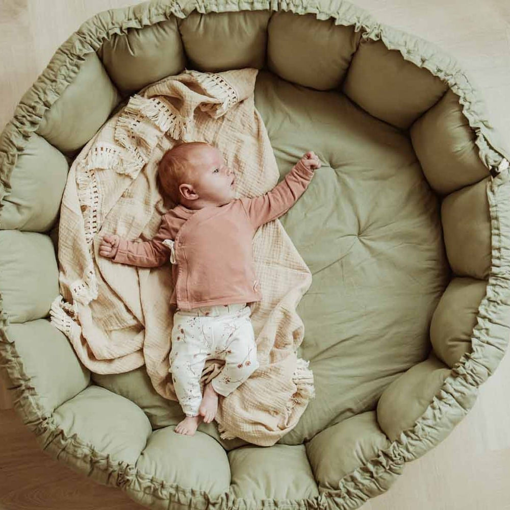 Play & Go Play Mat Play & Go Coco Organic Babymat & Cocoon - Meadow Green
