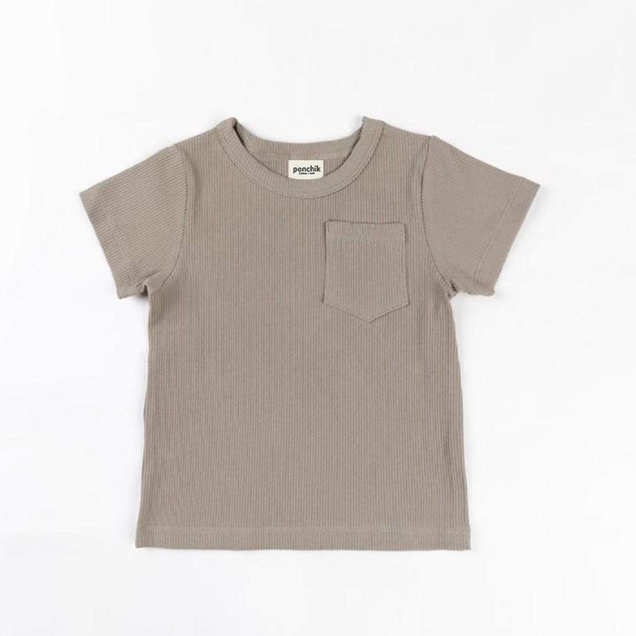 Ponchik T-Shirt Unisex Ribbed Cotton T-Shirt (Artichoke green)