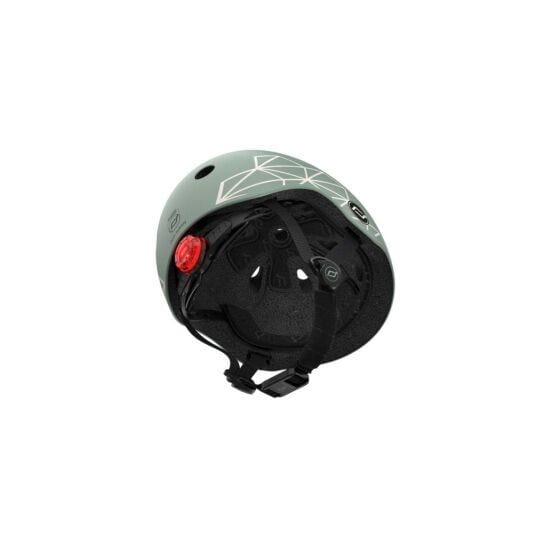 Scoot & Ride Helmet Printed Helmet XXS-S (Green Lines)