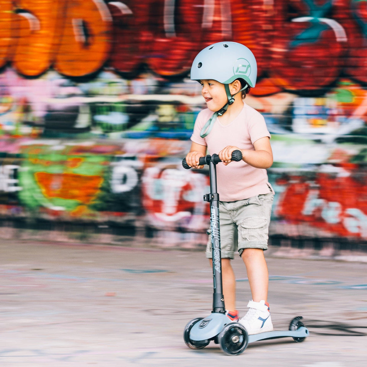 Scoot & Ride Helmet S-M (3-5 years, 51-55cm) Scoot & Ride Kids Helmet - Steel
